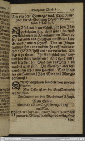 [Vierter Sonntag nach Epiphanias]