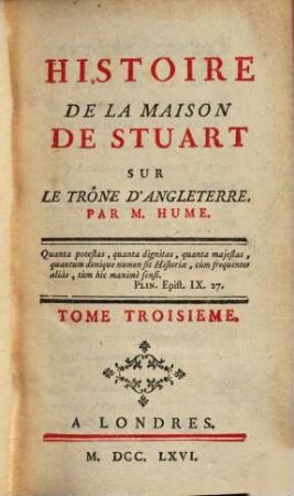 Histoire De La Maison De Stuart Sur Le Trône D'Angleterre, 3