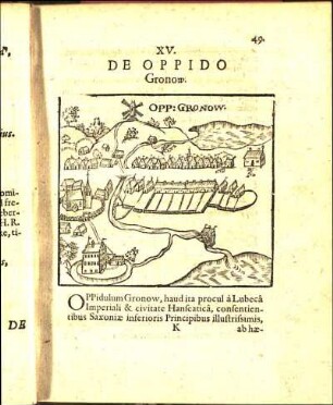 XV. De Oppido Gronow.
