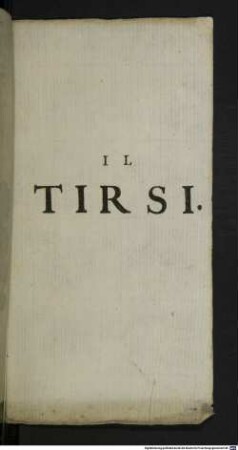 Il Tirsi