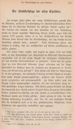 117-133 Die Sündfluthsage der alten Chaldäer