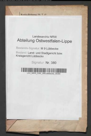 Erblasser: Fangmeier, Heinrich Wilhelm: