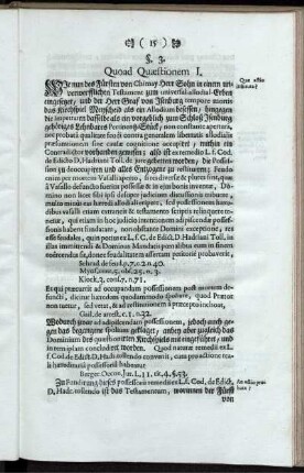 §. 3. Quoad Quaestionem I.