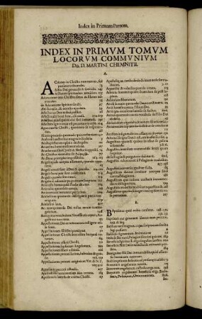 Index Rerum Tomum Locorum Communiom [...]