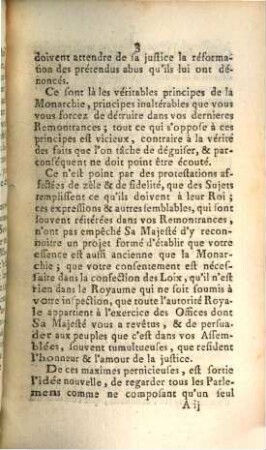 Lettre De M. Le Chancelier Arrêté Et Remontrances Du Parlement De Normandie, Sur l'exil des trente Magistrats du Parlement Séant à Besançon : [A Rouen ce 8 Janvier 1761]