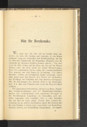 Diät für Herzkranke.