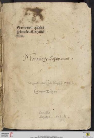 Sermones quadragesimales Thesauri novi.