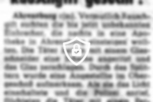 Rauschgift gesucht?