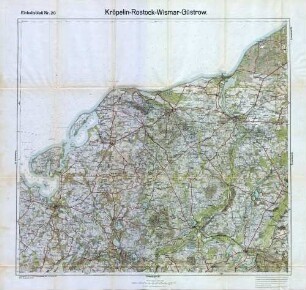 Reichskarte: Einheitsblatt 20 Kröpelin-Rostock-Wismar-Güstrow