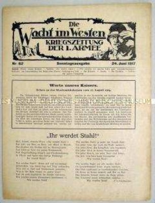 Kriegszeitung der 1. Armee "Die Wacht im Westen"