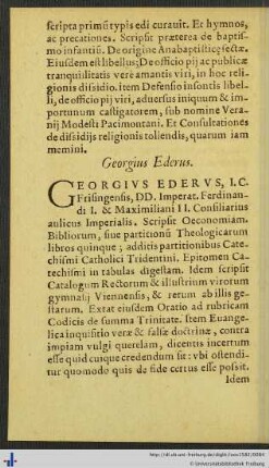 Georgius Ederus