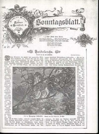 Ausgabe vom Sonntag, den 03. Juli 1892.
