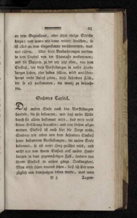 Sechstes Capitel.
