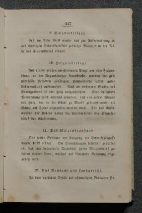 10. Holzniederlage.