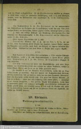 XIV. Abschnitt. Nahrungsverhältnisse