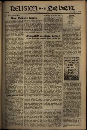 Zweite Ausgabe vom Sonntag, den 31. Januar 1937.
