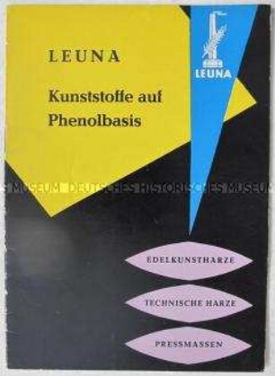 Werbe-Schrift des VEB Leuna-Werke "Walter Ulbricht" für Kunststoff