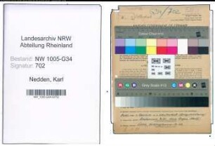 Entnazifizierung Karl Nedden , geb. 26.04.1895 (Lehrer)