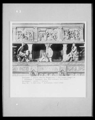 Grabmal des Bartolomeo Colleoni — Oberer Teil des Monuments — Oberer Sarkophag