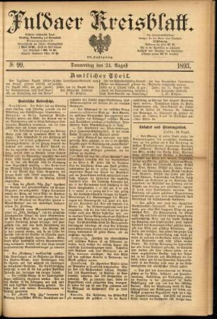 Ausgabe vom Donnerstag, den 24. August 1893.