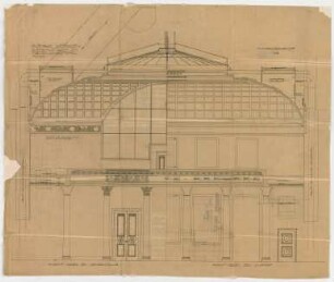Thiersch, Friedrich von; Wiesbaden; Kurhaus - Kleiner Konzertsaal (Querschnitt)