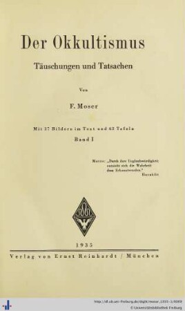 1: Der Okkultismus: Täuschungen und Tatsachen
