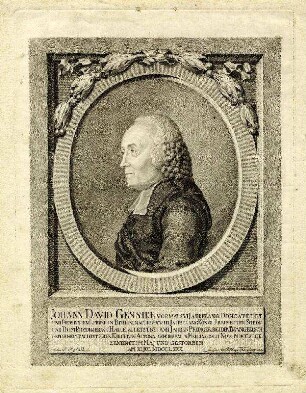 Bildnis von Johann David Gensike (1711-1780)