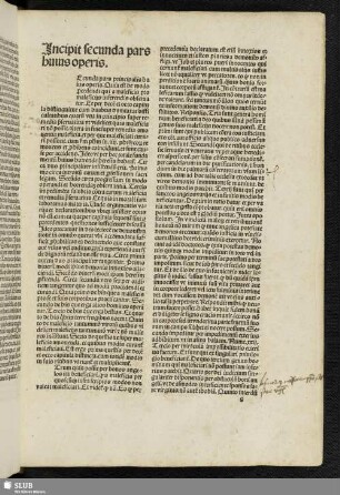 Incipit secunda pars huius operis.