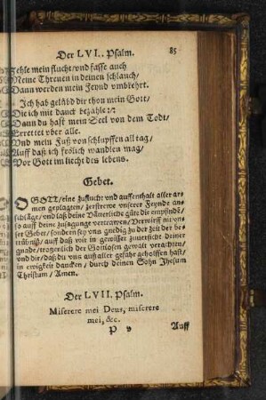Der LVII. Psalm.