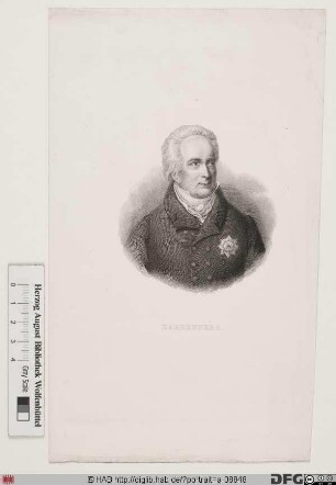 Bildnis Carl August Frhr. von Hardenberg, 1814 Fürst