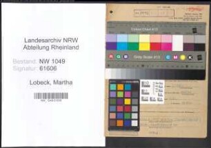 Entnazifizierung Martha Lobeck , geb. 12.03.1902 (Lehrerin)