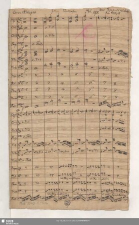 Lob der Musik. Excerpts - Mus.3549-E-506 - Mus.3549-E-506a : V (4), Coro, orch, bc