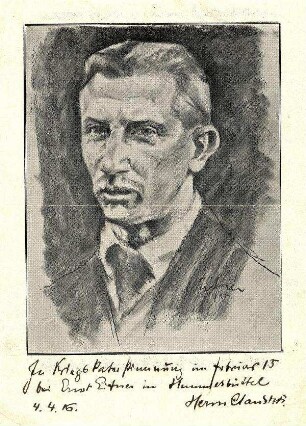 Bildnis von Hermann Claudius (1878-1980)