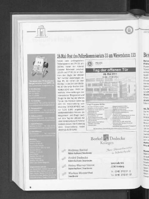 28. Mai: Fest des Polizeikommisariats 33 am Wiesendamm 133
