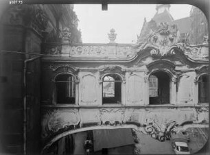 Dresden, Residenzschloss Dresden, Übergang Schloss - Kathedrale