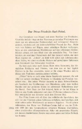 Der Prinz-Friedrich-Karl-Pokal