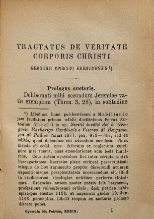 Scriptorum veterum de eucharistia opuscula selecta