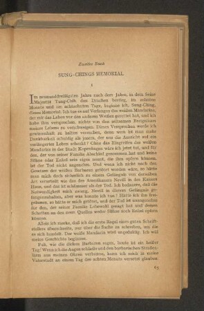 Zweites Buch Sung-Chings Memorial