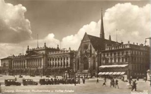 Leipzig: Universität, Paulinerkirche u. Kaffee Felsche