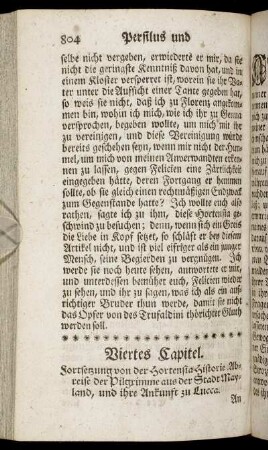 Viertes Capitel. - Fünftes Capitel.
