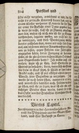 Viertes Capitel. - Fünftes Capitel.