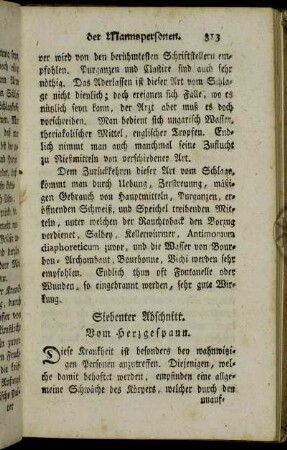 Siebenter Abschnitt. Vom Herzgespann.