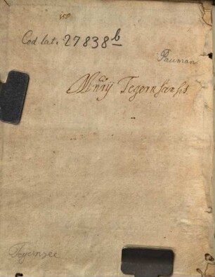 Coelestini Pauman Schyrensis disputationes in dialecticam ad mentem Thomae - BSB Clm 27838 b