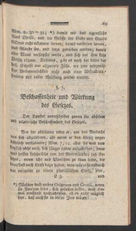 §. 7. Beschaffenheit und Wirkung des Gesezes