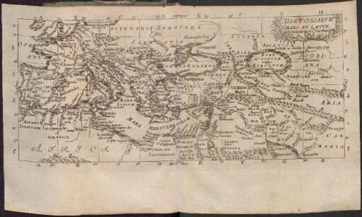 Historiarum Graec. Et Latin. Geographia Contracta Tab. I.