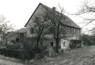 Malschendorf, Eichbuschweg 12. Zweiseithof (um 1850). Wohnstallhaus