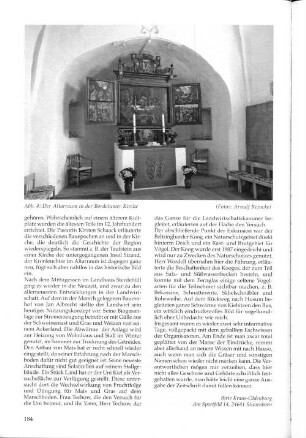 Abb. 4: Der Altarraum in der Bordelumer Kirche (Fotos: Arnulf Reincke)