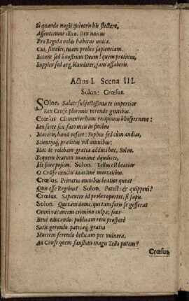 Scena III. Solon: Croesus.