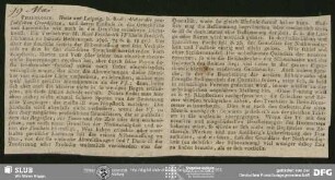 Allgemeine Literatur-Zeitung, Nr. 144, vom 06.05.1799 (Fragment), Jena
