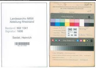 Entnazifizierung Heinrich Seidel , geb. 02.11.1891 (Landwirt)